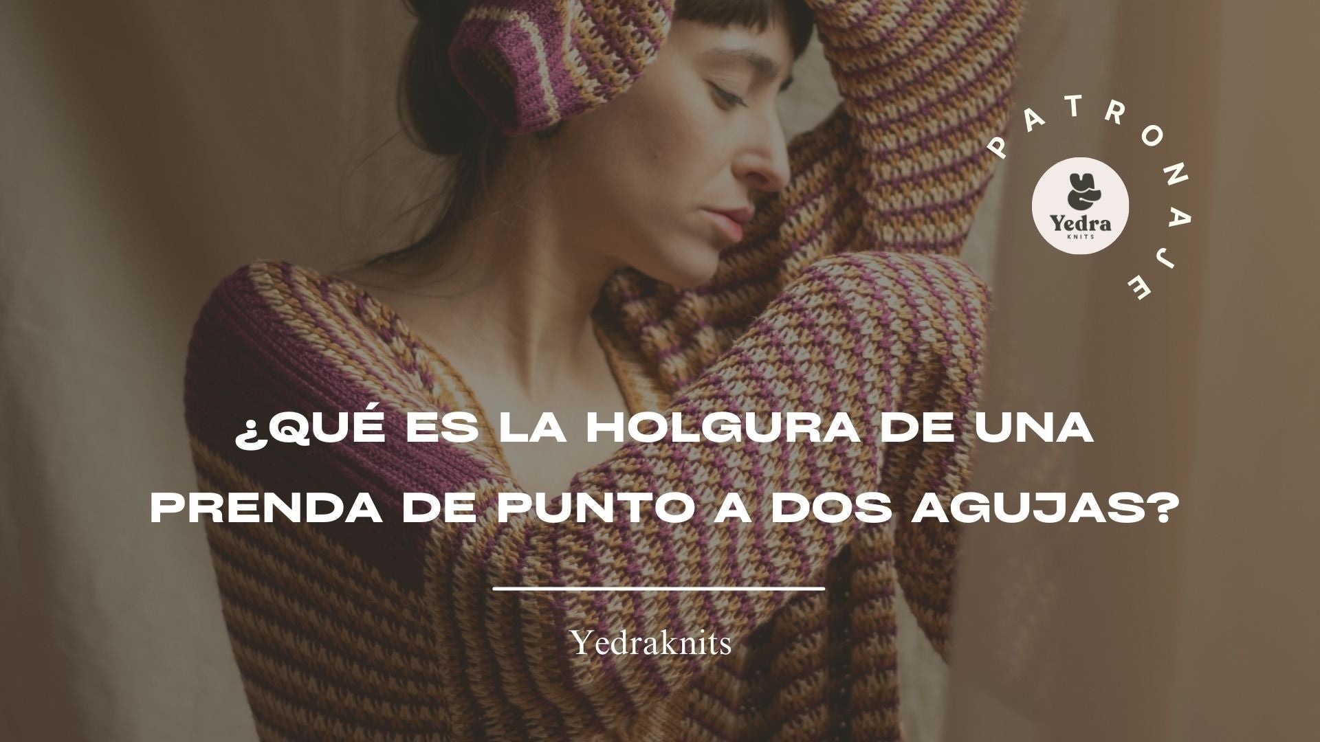 chaqueta de punto oversized foto dramática