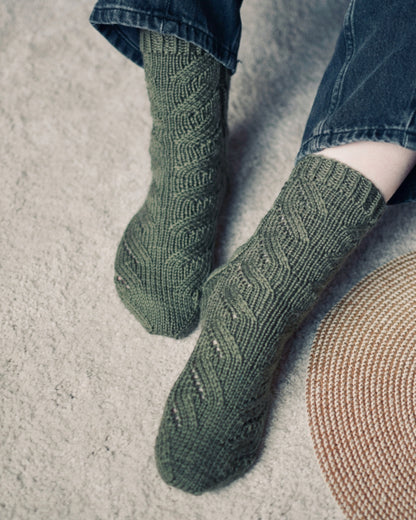 Basil Socks – Patrón de calcetines GRATUITO