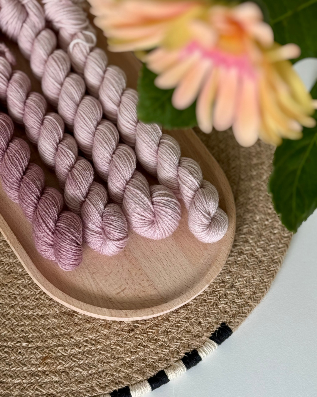 Wild Fig - Gradiente Mini madejas Merino Sock –  (25 g x4)