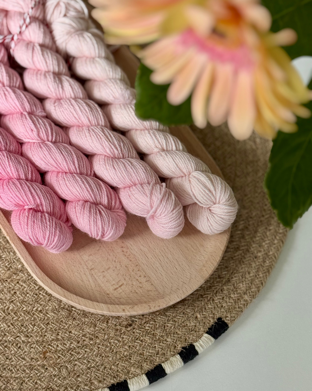 Pink Panter - Gradiente Mini madejas Merino Sock –  (25 g x4)